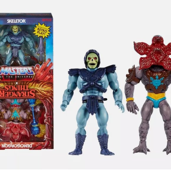 NEW Masters of the Universe/Strangers Things Mattel He-Man/Vecna and Skeletor - Picture 3 of 14